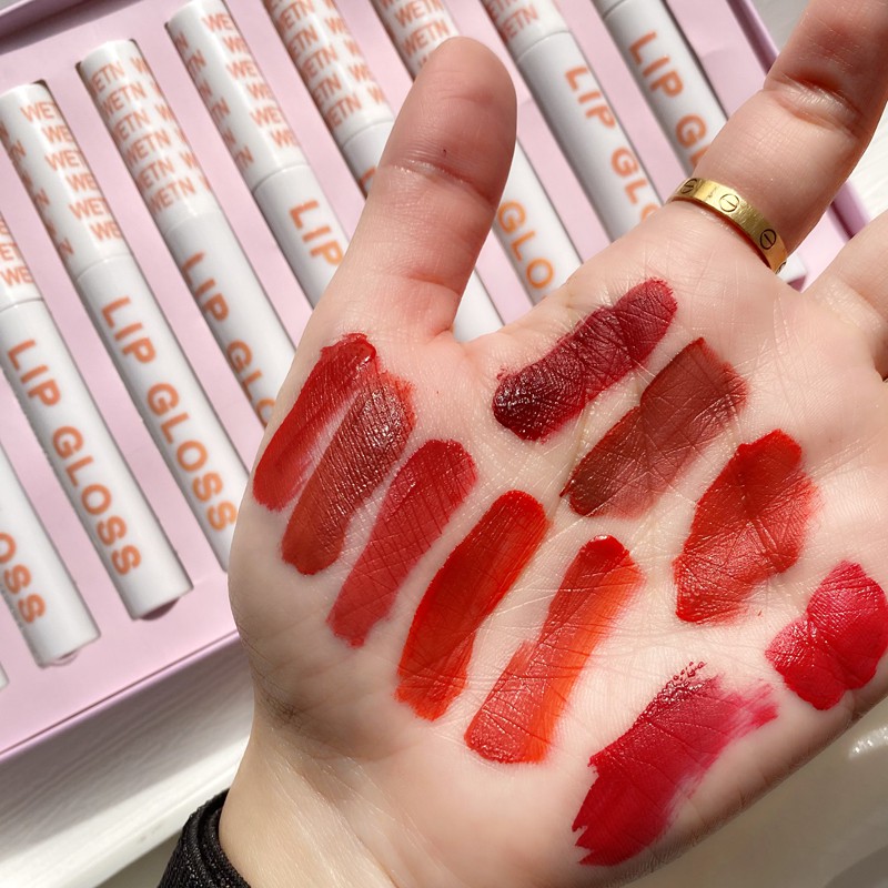 Set 10 Son Kem Lì WETN Hộp Siêu Cute - set 10 son WETN