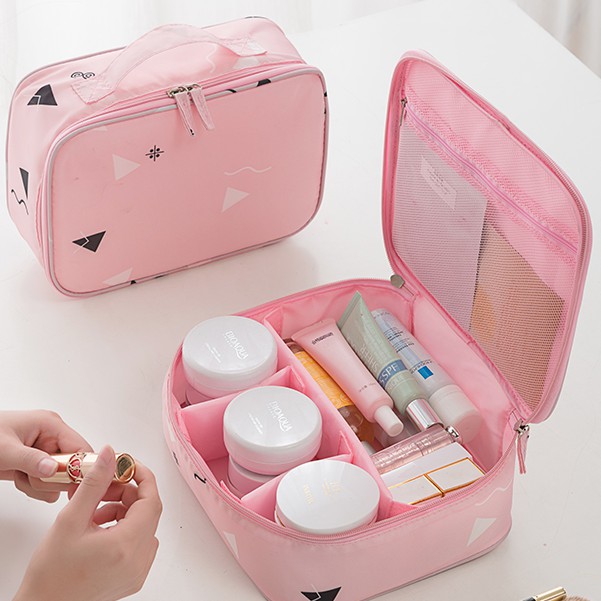 Túi Cốp Đựng Mỹ Phẩm Nhiều Ngăn Chống Nước - Họa Tiết Siêu Đẹp ( Giao Họa Tiết Ngẫu Nhiên ) - Họa Tiết Ngẫu Nhiên
