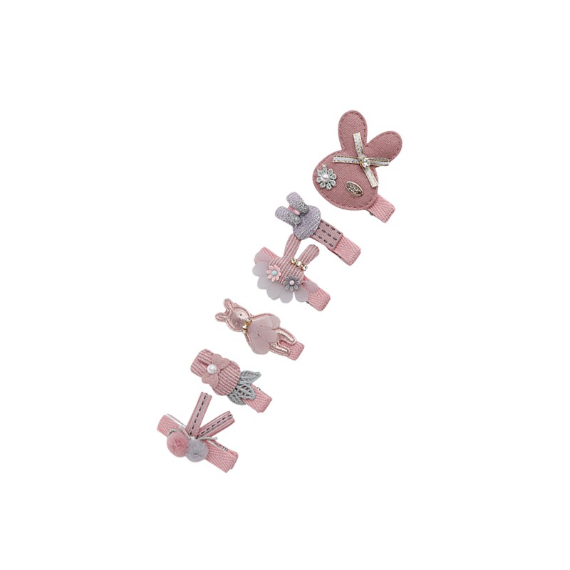 Set 6 Kẹp Tóc Xinh Xắn Phong Cách Hàn Quốc Cho Bé Yêu - set 6 kẹp tóc