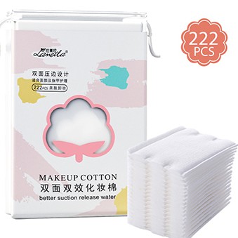 Bông Tẩy Trang LAMEILA 222 Miếng / 3 Lớp 100% Cotton Mã NO.CXT002 - Bông LAMEILA 222 MIẾ