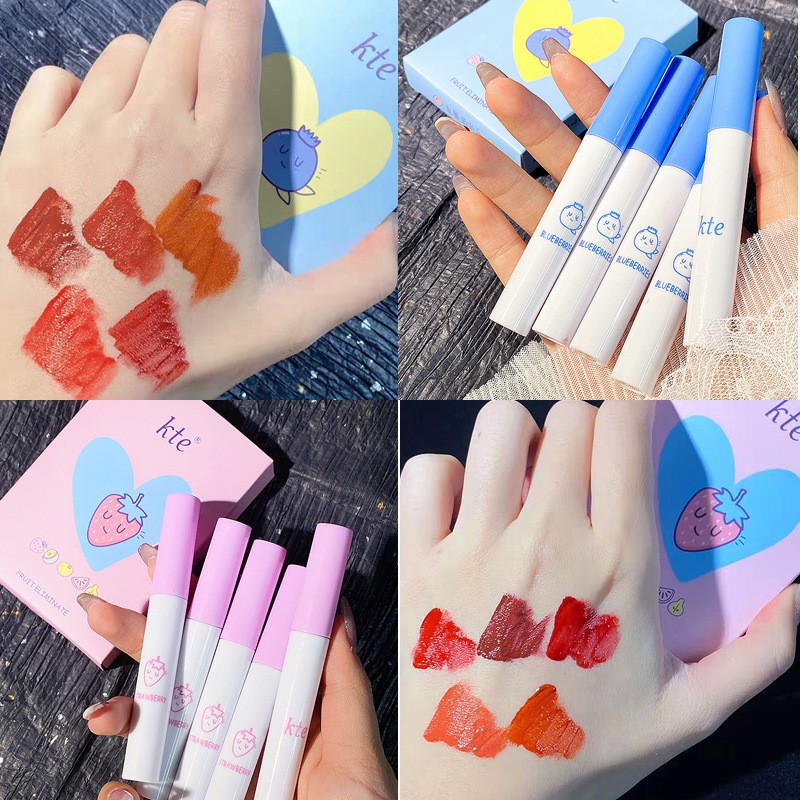 Set 5 Cây Son Kem Lì KTE Fluffy Matte Lip Glaze - #2 SET VỎ HỒNG