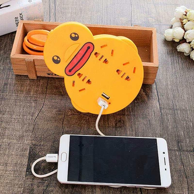 Ổ Điện Vịt Vàng Siêu Cute - Ổ Điện Đa Năng Có Cổng Sạc USB - Ổ Điện Vịt Vàng
