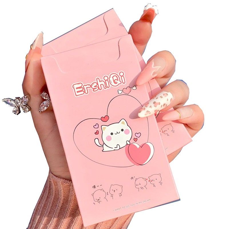 Set 4 Son Kem Lì ErShiQi Mèo Cute Fluffy Lip Glaze Mã T27576 - Set 4 Mèo ERSHIQI