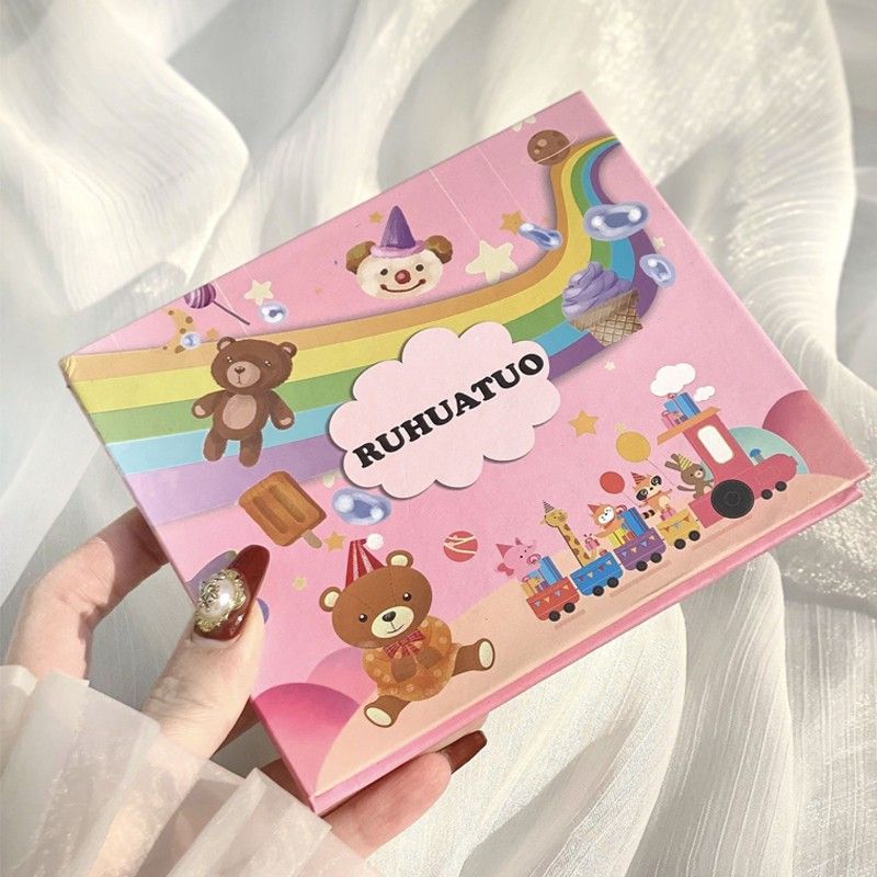 Phấn Mắt 20 Ô Nhũ Lì RUHUATUO Hoạt Hình Gấu Nâu - 20 ô RUHUATUO Gấu