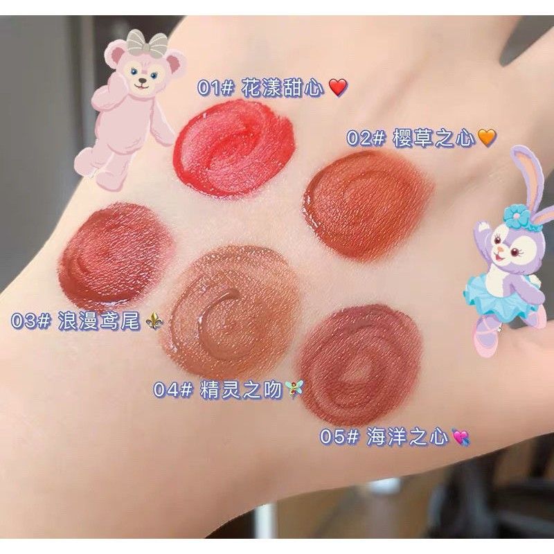 Set 5 Son Kem Lì Instagram Cute Girl LIP GLOSS Vị Caramen Hãng WETN - Set 5 Son WETN
