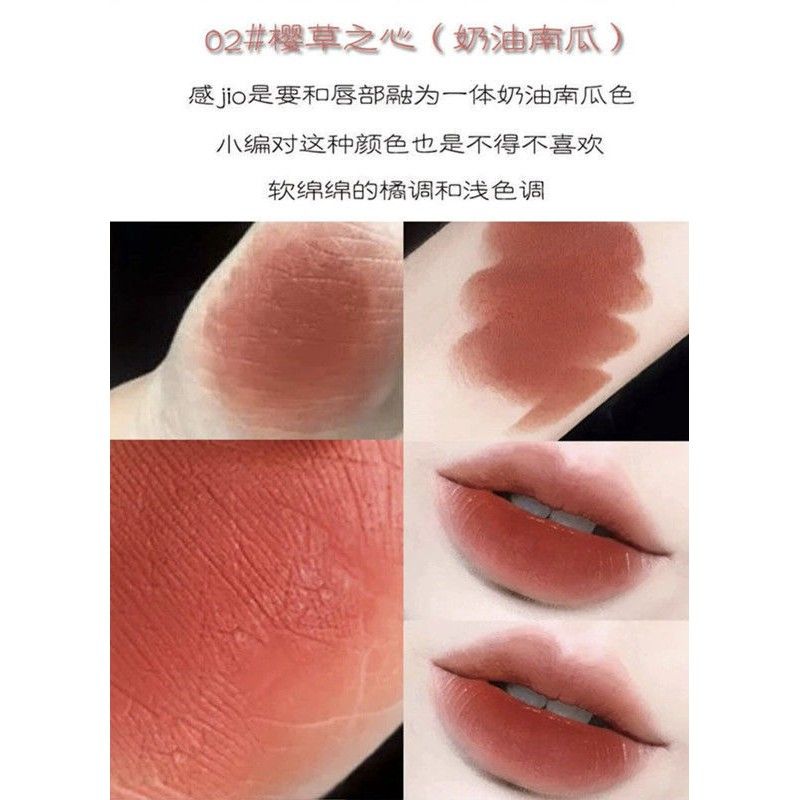 Set 5 Son Kem Lì Instagram Cute Girl LIP GLOSS Vị Caramen Hãng WETN - Set 5 Son WETN