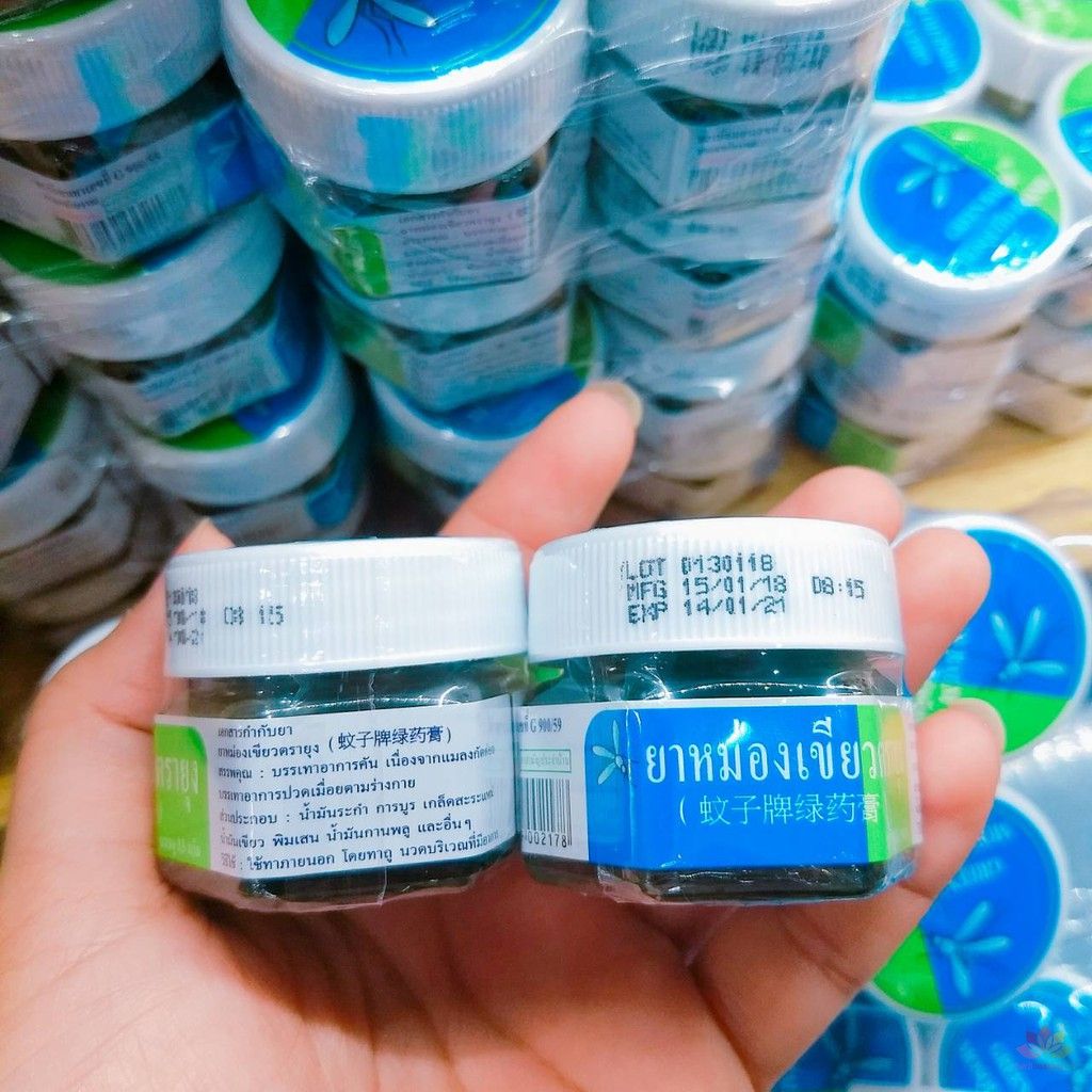 Cao Bôi Muỗi GREEN BALM MOSQUITO BRAND THÁI LAN - Dầu Bôi Vết Muỗi Đốt,Côn Trùng Cắn - Chống Muỗi Chống Côn Trùng - Cao Bôi Muỗi