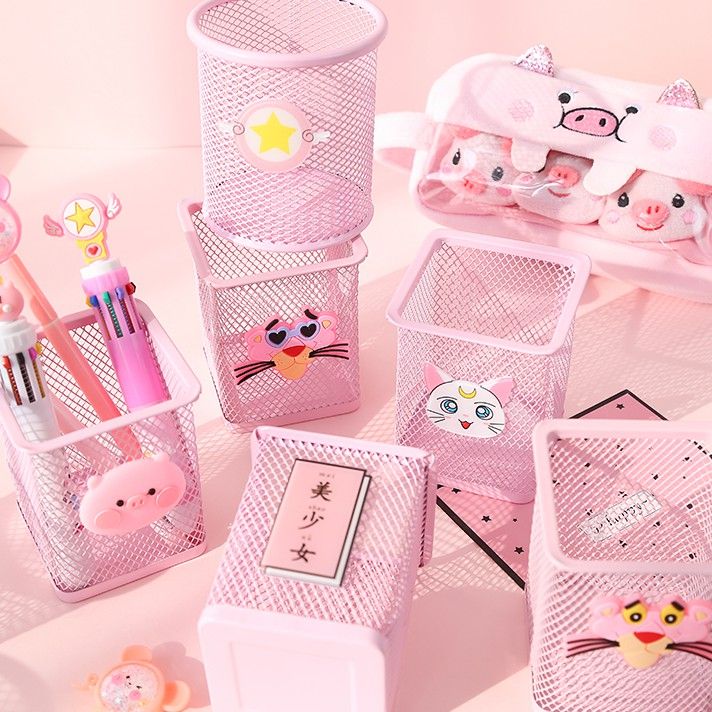 Giỏ Lưới Đựng Bút Đựng Đồ Cute - Giao Mẫu Ngẫu Nhiên - Giỏ Lưới Đựng Bút