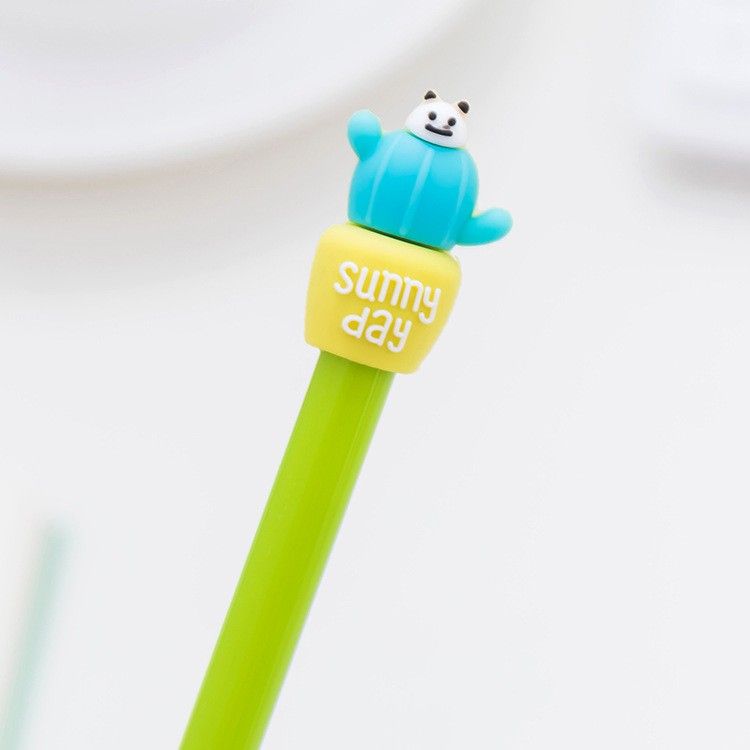 Set 20 Bút Bi Mực Nước Cute Ngòi 0.5mm Tặng Kèm Túi Zip - Set 20 Bút + Túi Zip