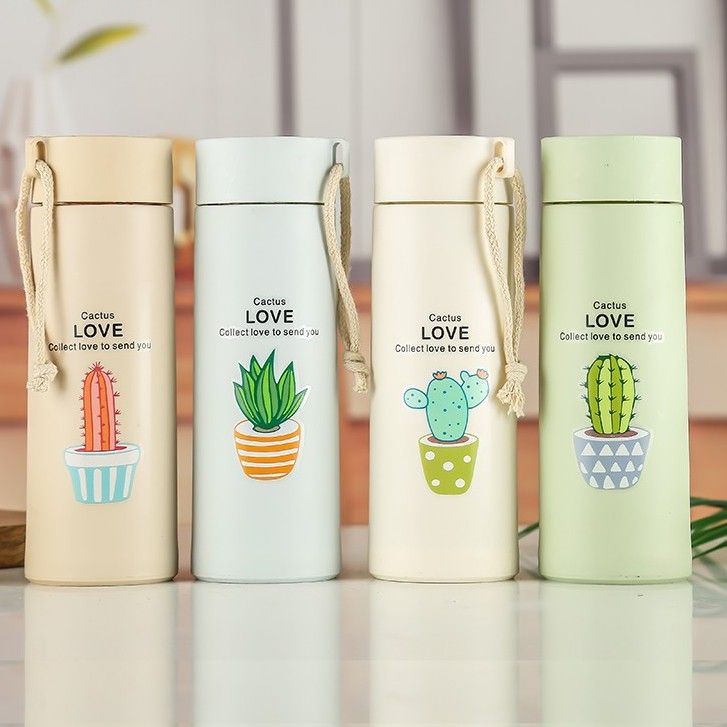 Bình Nước Giữ Nhiệt 300ml - Bình Xương Rồng