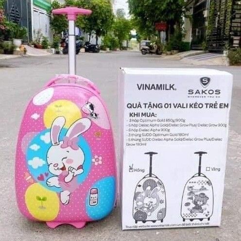 Vali Kéo Cute Cho Bé Hàng KM Vinamilk - VALI KÉO CHO BÉ