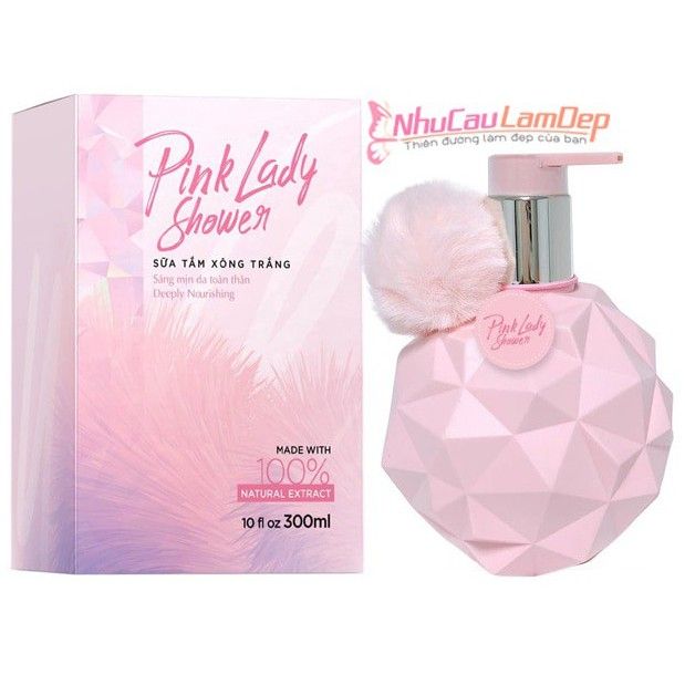 Sữa Tắm Xông Trắng Pink Lady - Hàng Việt Nam Chất Lượng Cao - Sữa Tắm Pink Lady