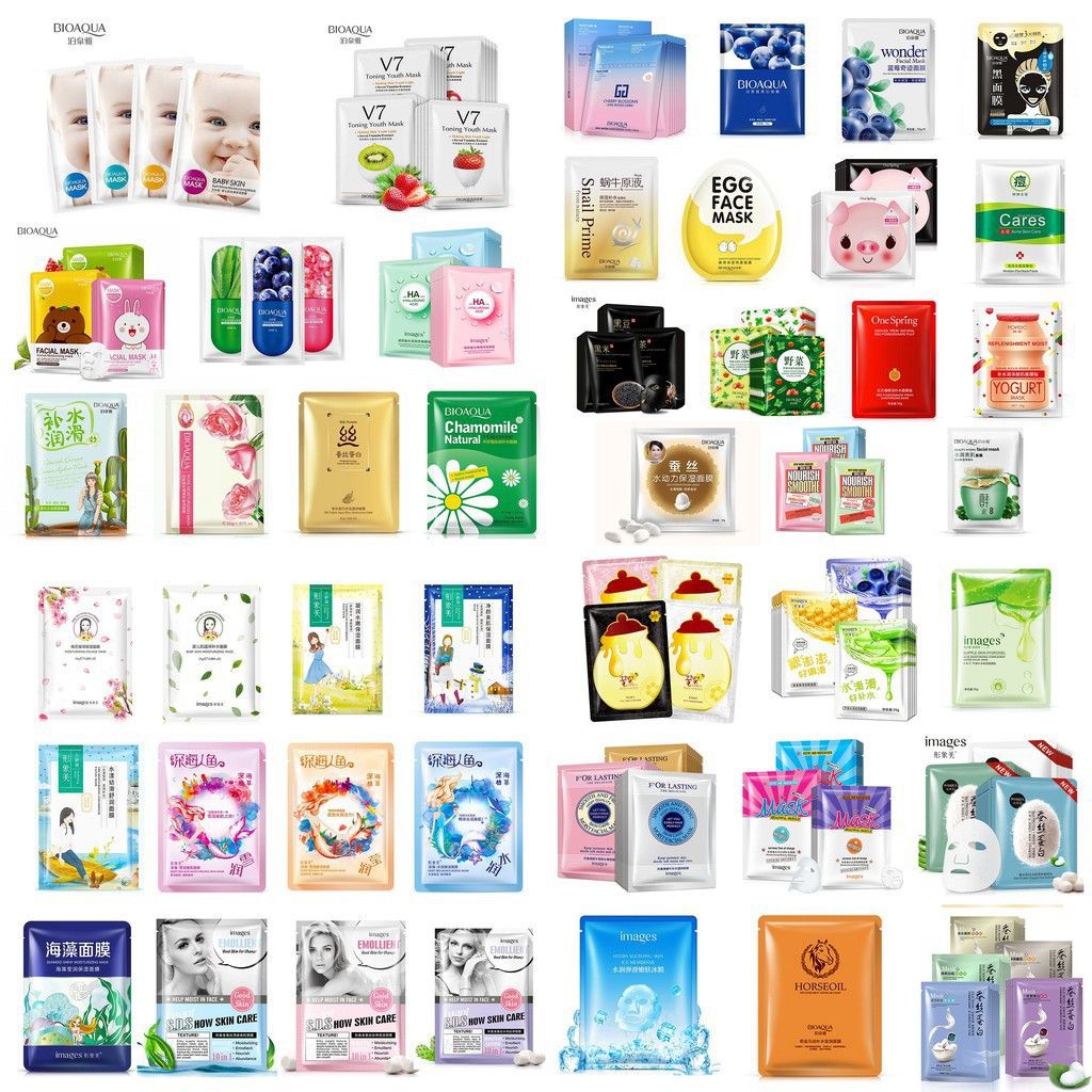 Combo 10 Mặt Nạ Cấp Ẩm Trộn Vị Hàng Nội Địa