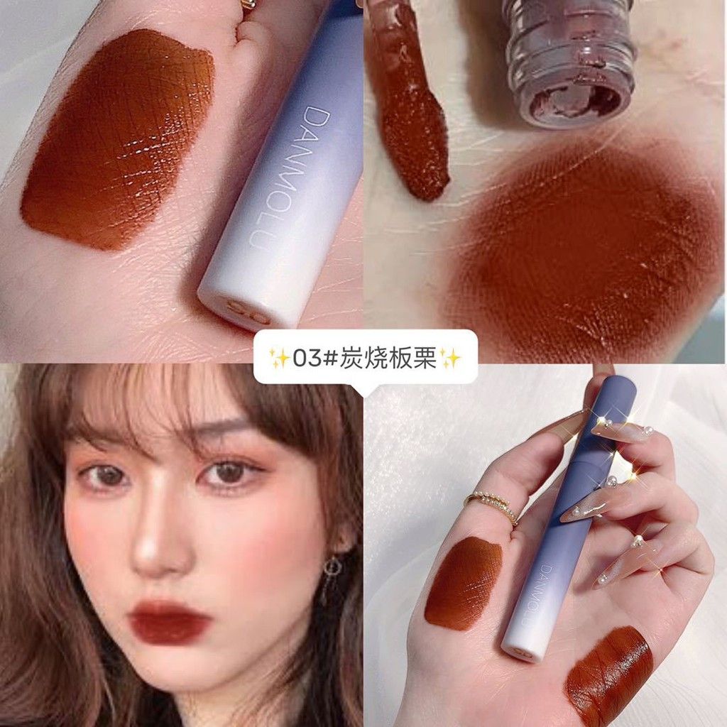 Son Kem Lì Set 5 DANMOLU ĐôRêMon Vỏ Xanh