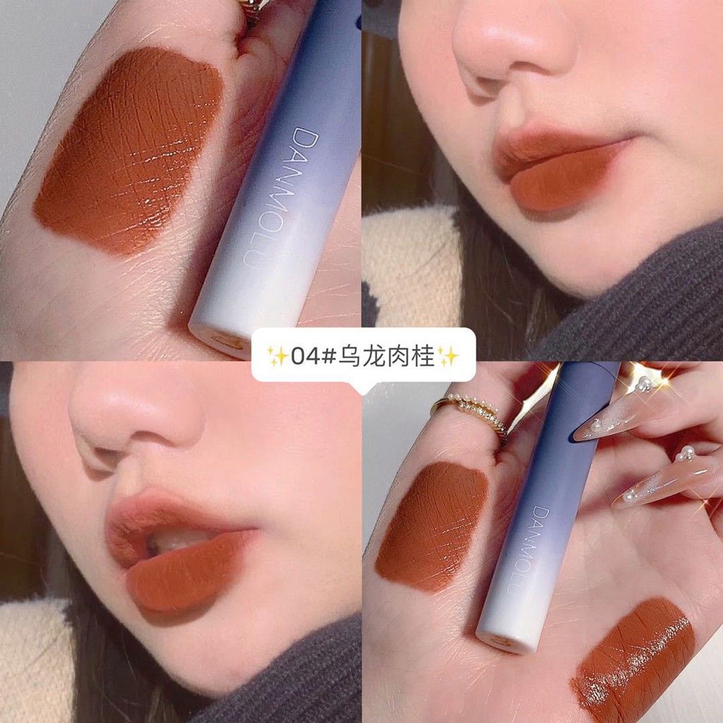 Son Kem Lì Set 5 DANMOLU ĐôRêMon Vỏ Xanh