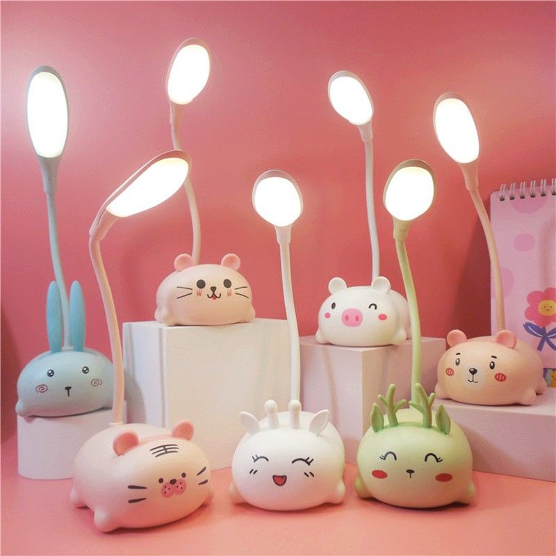 Đèn Led Chống Cận Để Bàn Cute Sạc Pin/Loại Đuôi Thú(MÃ YCxxx - YWxxx)