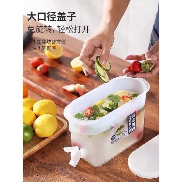 Bình Nước Có Vòi Để Tủ Lạnh Cao Cấp 3,5L No.6785