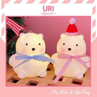 Đèn Ngủ Để Bàn Gấu Thỏ Cute Chạy Pin