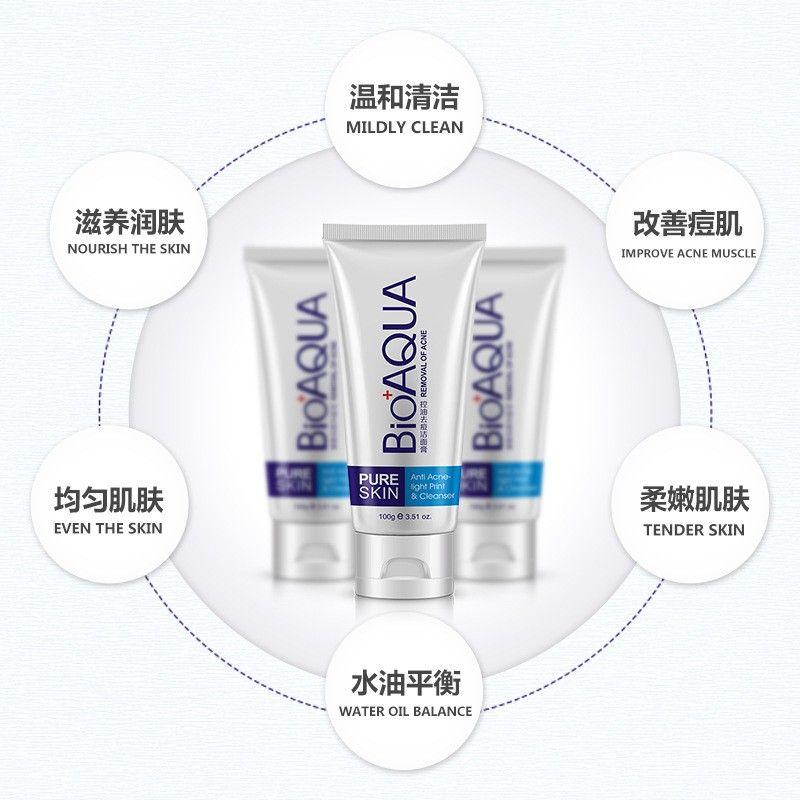 Sữa Rửa Mặt Ngăn Ngừa Mụn BIOAQUA BQY0702