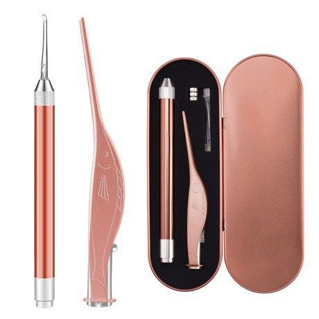 Set Dụng Cụ Lấy Ráy Tai 3in1 Có Đèn