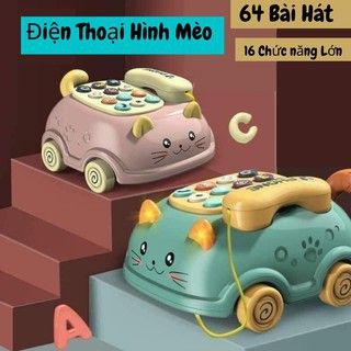 Điện Thoại Mèo Ô Tô Cho Bé 64 Bài Hát