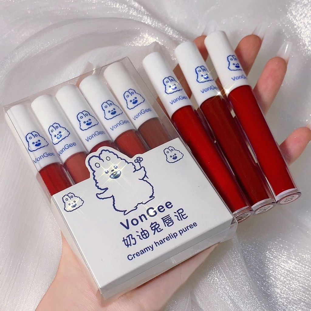 Set 5 Son Kem Lì VONGEE  Thỏ Bông Trắng