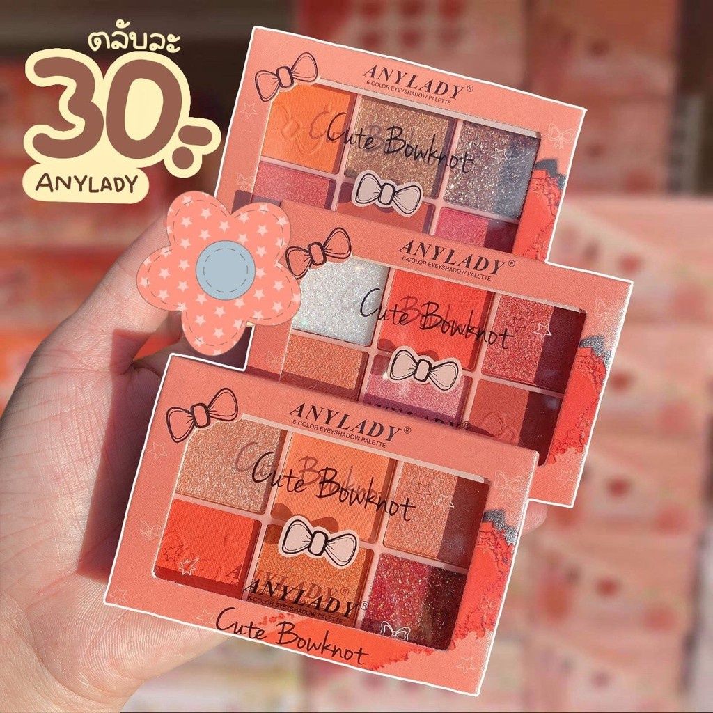 Phấn Mắt 6 Ô Nhũ Lì ANYLADY NO.811