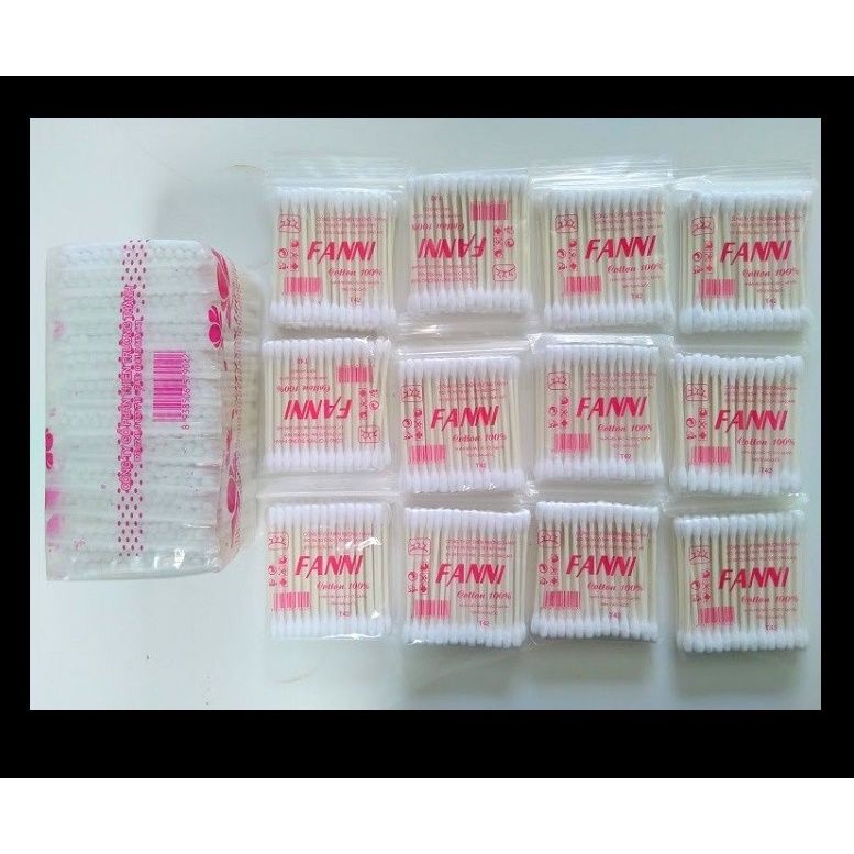 1 LỐ 12 GÓI TĂM BÔNG NGOÁY TAI FANNI