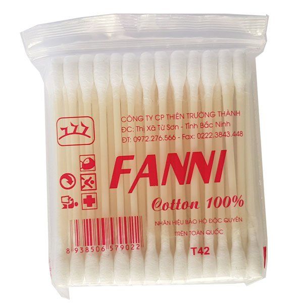 Gói 42 Tăm Bông Ngoáy Tai FANNI (LẺ 1 GÓI)
