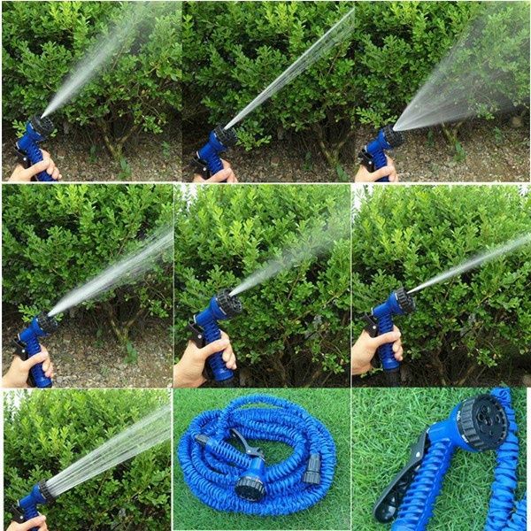 Bộ Dây Dẫn Nước Co Giãn Magic Hose 30m Kèm Đầu Vòi 7 Chế Độ Xịt(MÀU XANH)