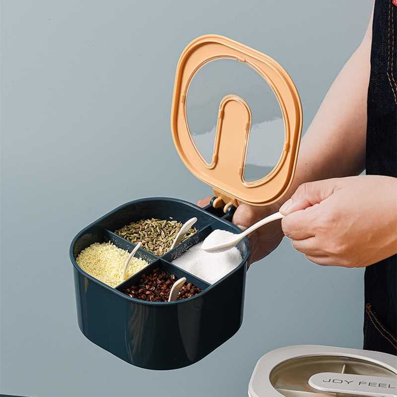 Hộp Đựng Gia Vị 4 Ngăn ECOCO