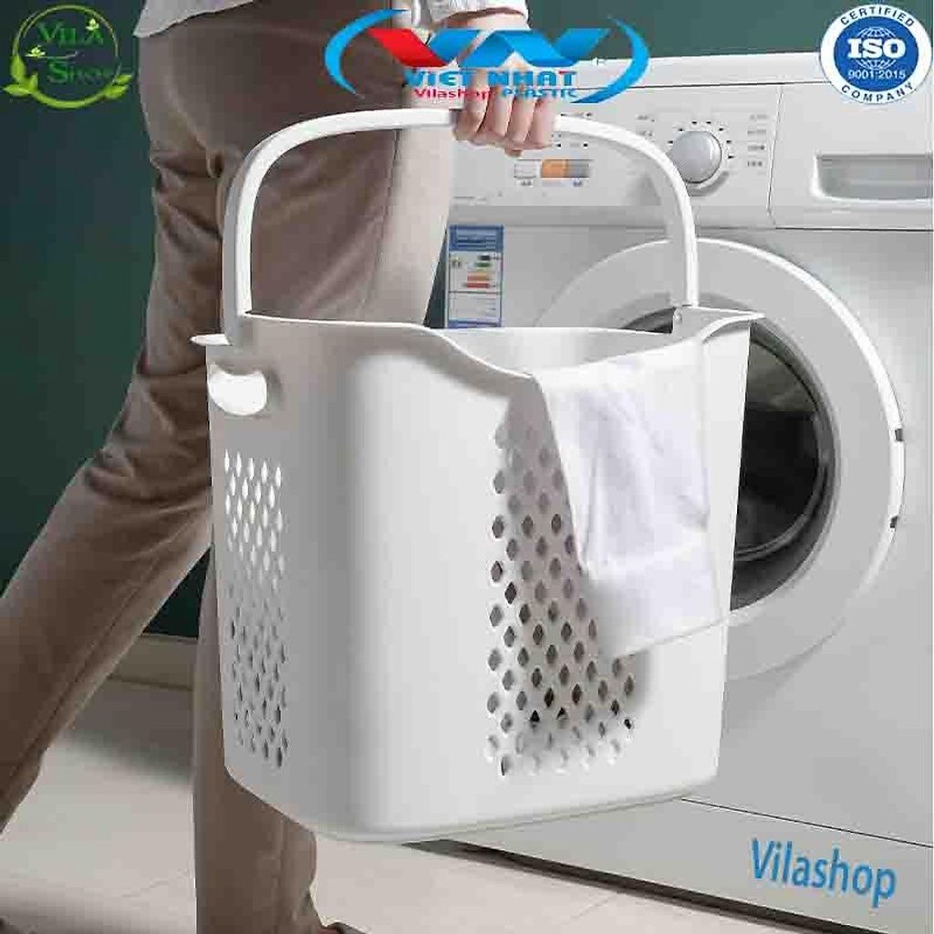 Giỏ Đựng Đồ Có Quai Xách Loại Lớn 3373(Giỏ Caro Cao)