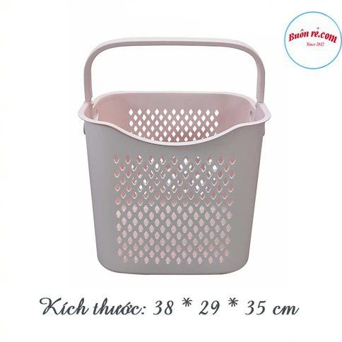 Giỏ Đựng Đồ Có Quai Xách Loại Lớn 3373(Giỏ Caro Cao)