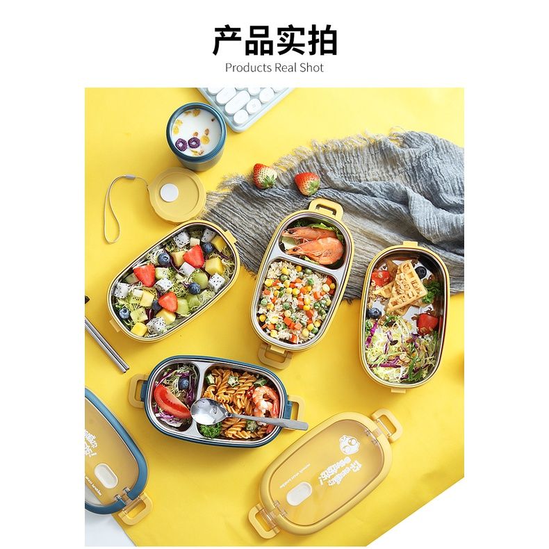 Hộp Cơm 2 Tầng iNox Giữ Nhiệt Hàn Quốc SUS304