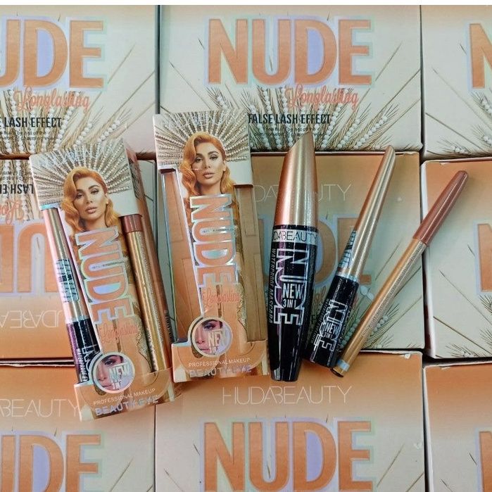 Set 3in1 Kẻ Mắt+Kẻ Mày+Mascara Hãng NUDE
