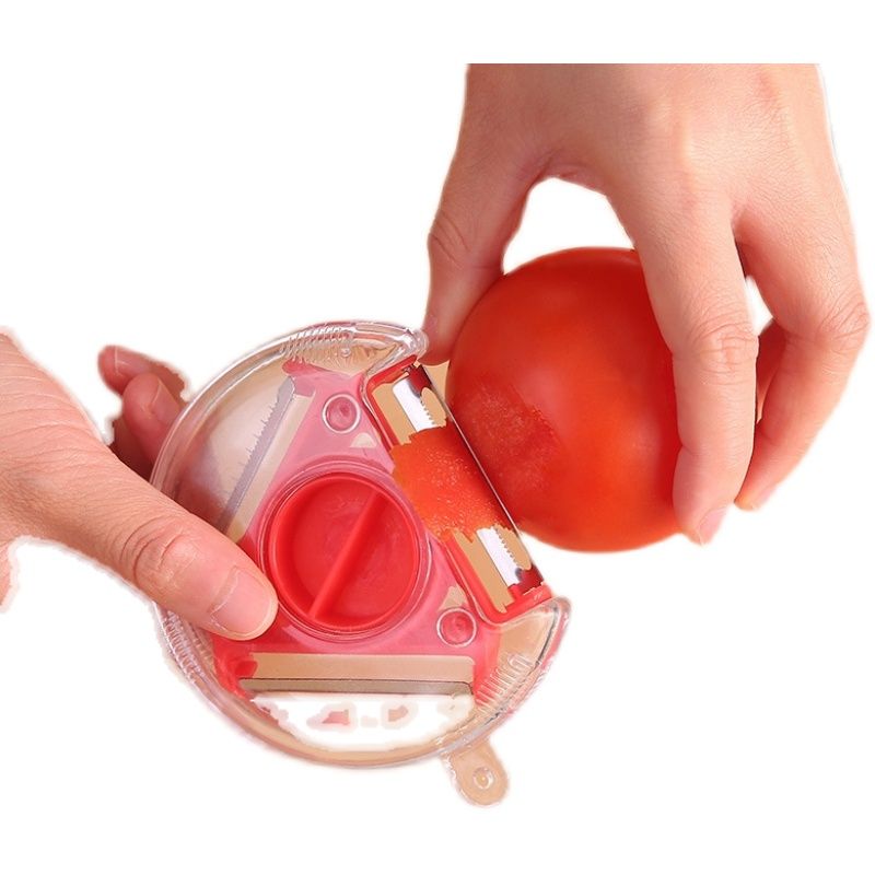 Nạo Bào Vỏ Đa Năng 3 Lưỡi Trong 1 Xoay Để Đổi Lưỡi Dao