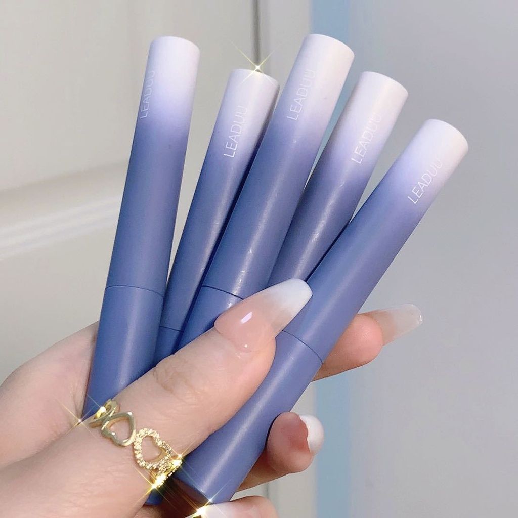 Set 5 Son Kem Lì LEADUU Vòng Cổ Đô Rê Mon(Hộp Giấy)