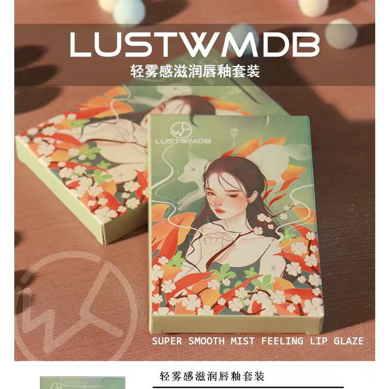 Set 5 Son Kem Lì Cô Gái Hoa Anh Đào LUSTWMDB