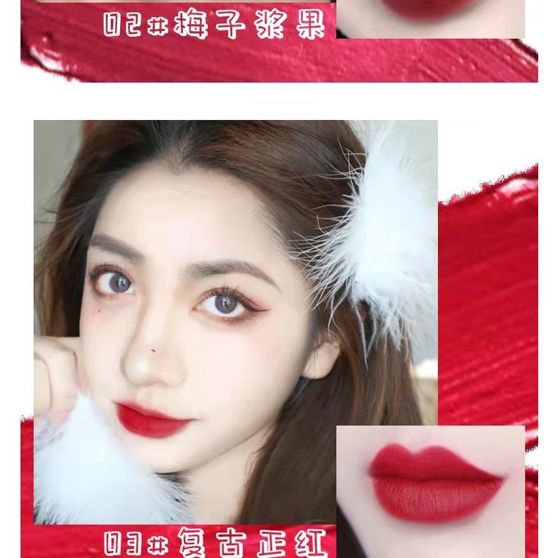 Set 5 Son Kem Lì Cô Gái Hoa Anh Đào LUSTWMDB