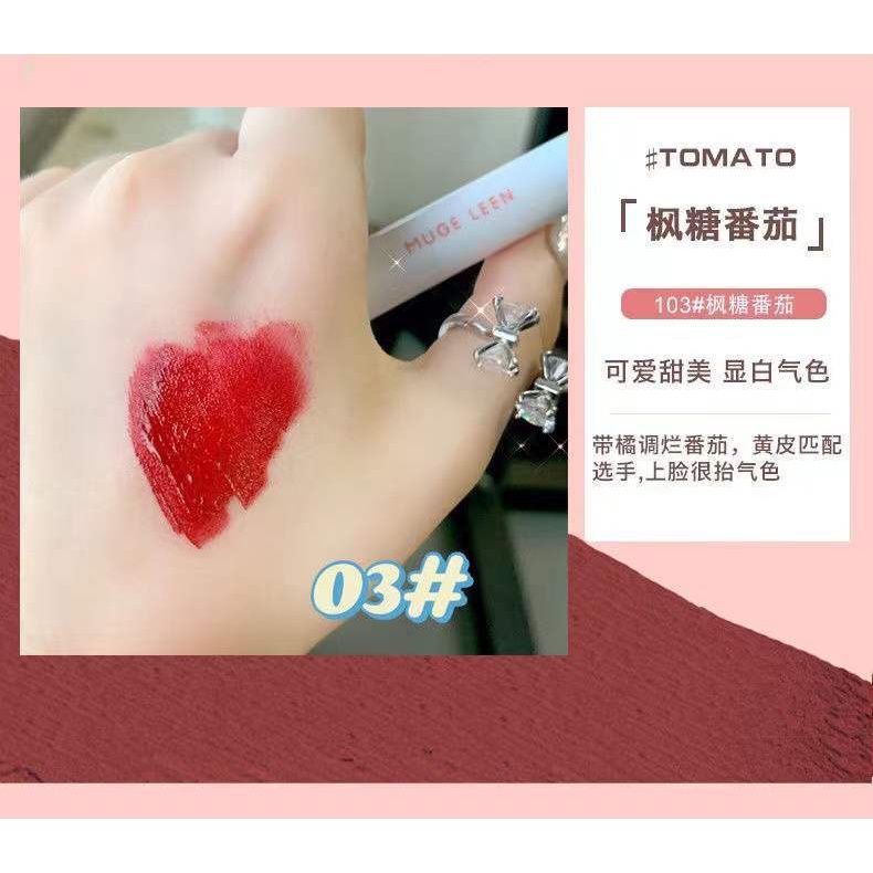 Set 6 Son Kem Lì MUGE LEEN Mèo Trắng