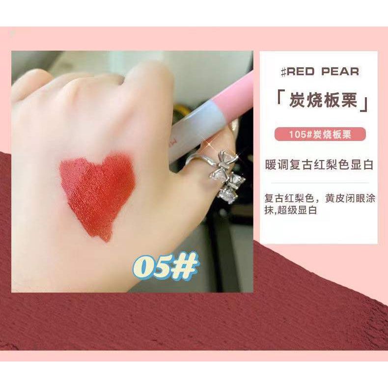 Set 6 Son Kem Lì MUGE LEEN Mèo Trắng