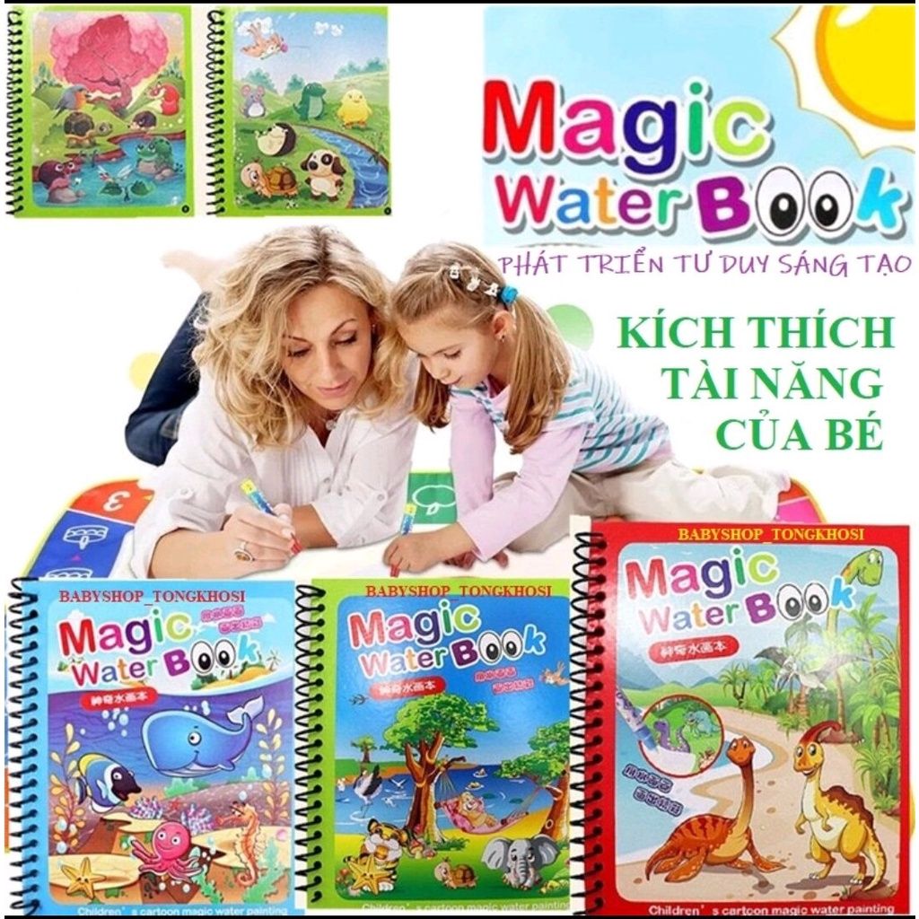 Tranh Tô Ma Thuật Magic Water Book No.HX-8014
