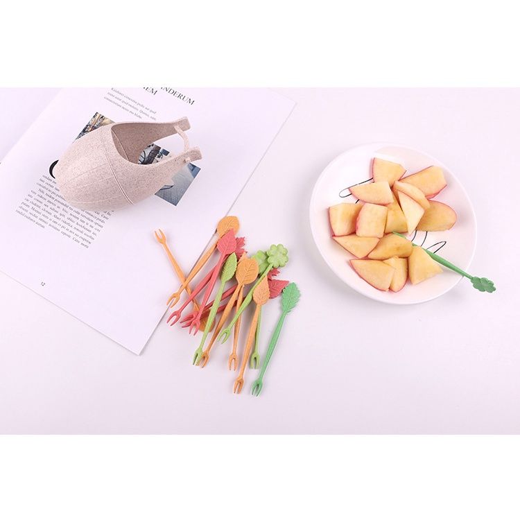 Bộ 10 Dĩa Ăn Hoa Quả Kèm Giỏ No.3399