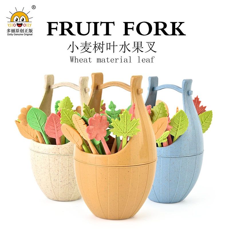 Bộ 10 Dĩa Ăn Hoa Quả Kèm Giỏ No.3399