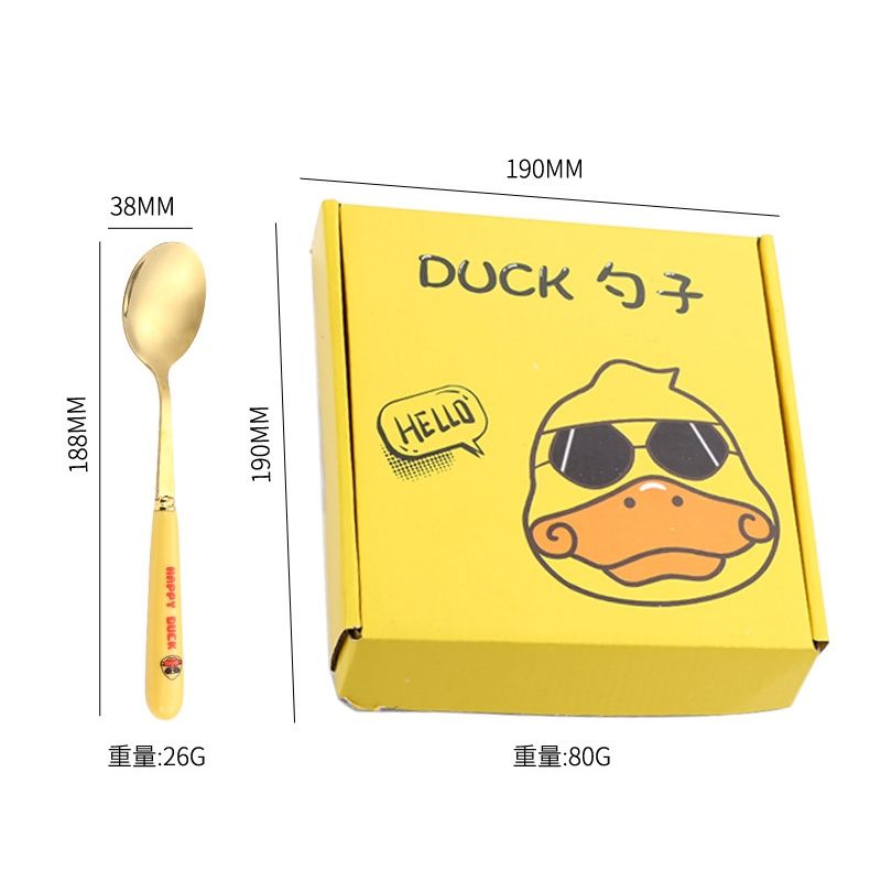 Set 6 Thìa Vịt Vàng Siêu Cute