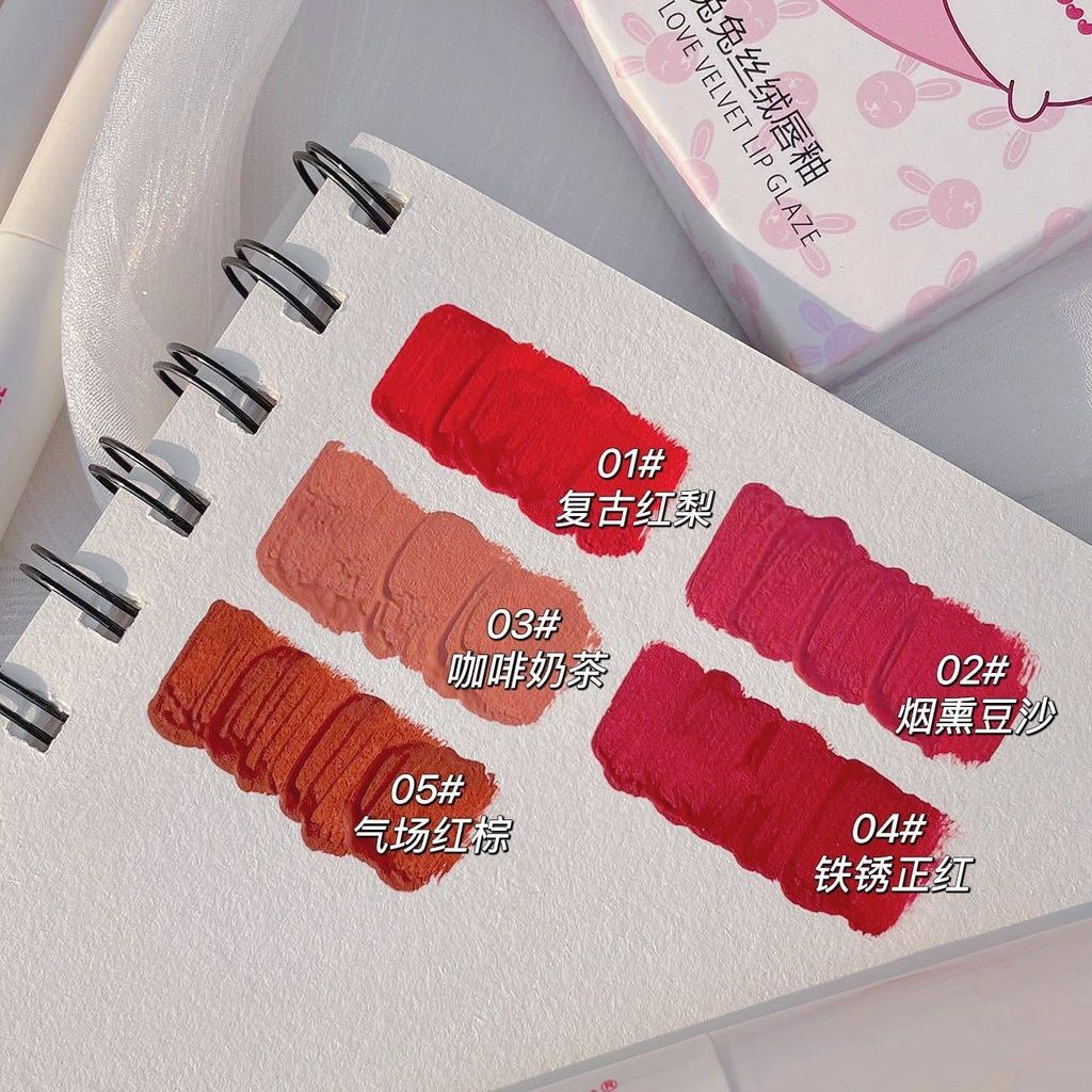 Set 5 Son Kem Lì MUGE LEEN Thỏ Love