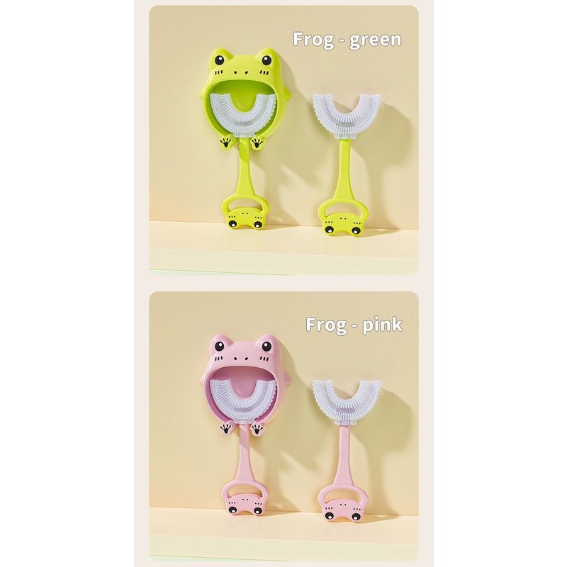 Bàn Chải Chữ U Hình Thú Kèm Giỏ Cài Siêu Cute