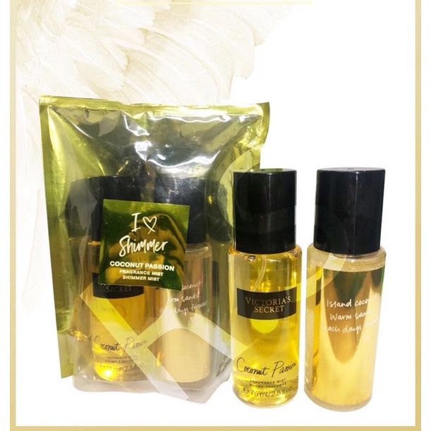 Set 2 Xịt Body Mist Victoria's Secret - Vàng