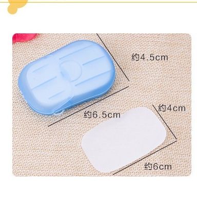 Xà Phòng Giấy Hộp Nhiều Miếng Tiện Dụng(Miếng Dài / Hộp Bầu Dục)