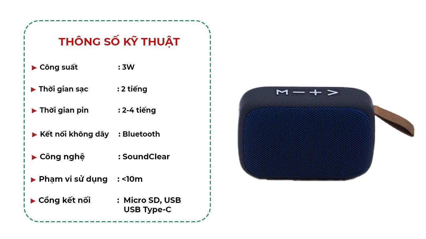 Loa Bluetooth Mini MG2